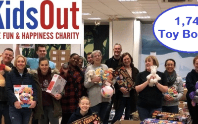 KidsOut Volunteers Help Prepare 1,915 Toy Boxes!