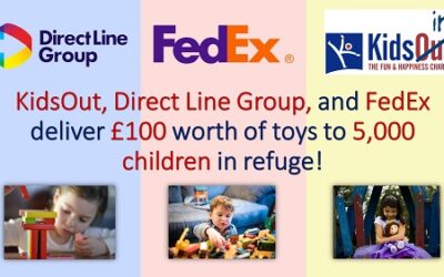 KidsOut delivers over 5,000 Toy Boxes with the support of Direct Line Group & FedEx!