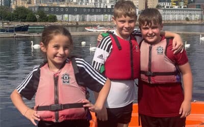 Children from refuge enjoy thrilling watersports adventure on the Thames